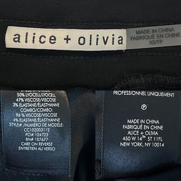 Alice + Olivia Women's Size XS Black Jersey Knit Cargo Jogger Pull On Sweatpants - Picture 4 of 11